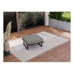 Metalowa pufa ogrodowa ELBA P1 - szary