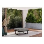 Metalowa pufa ogrodowa ELBA P1 - szary