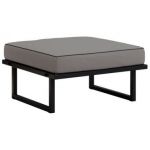 Metalowa pufa ogrodowa ELBA P1 - szary