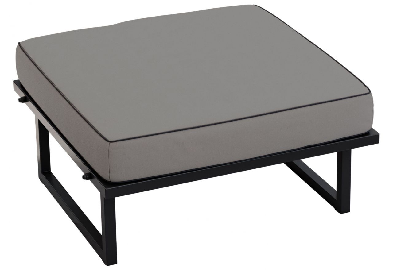 Metalowa pufa ogrodowa ELBA P1 - szary