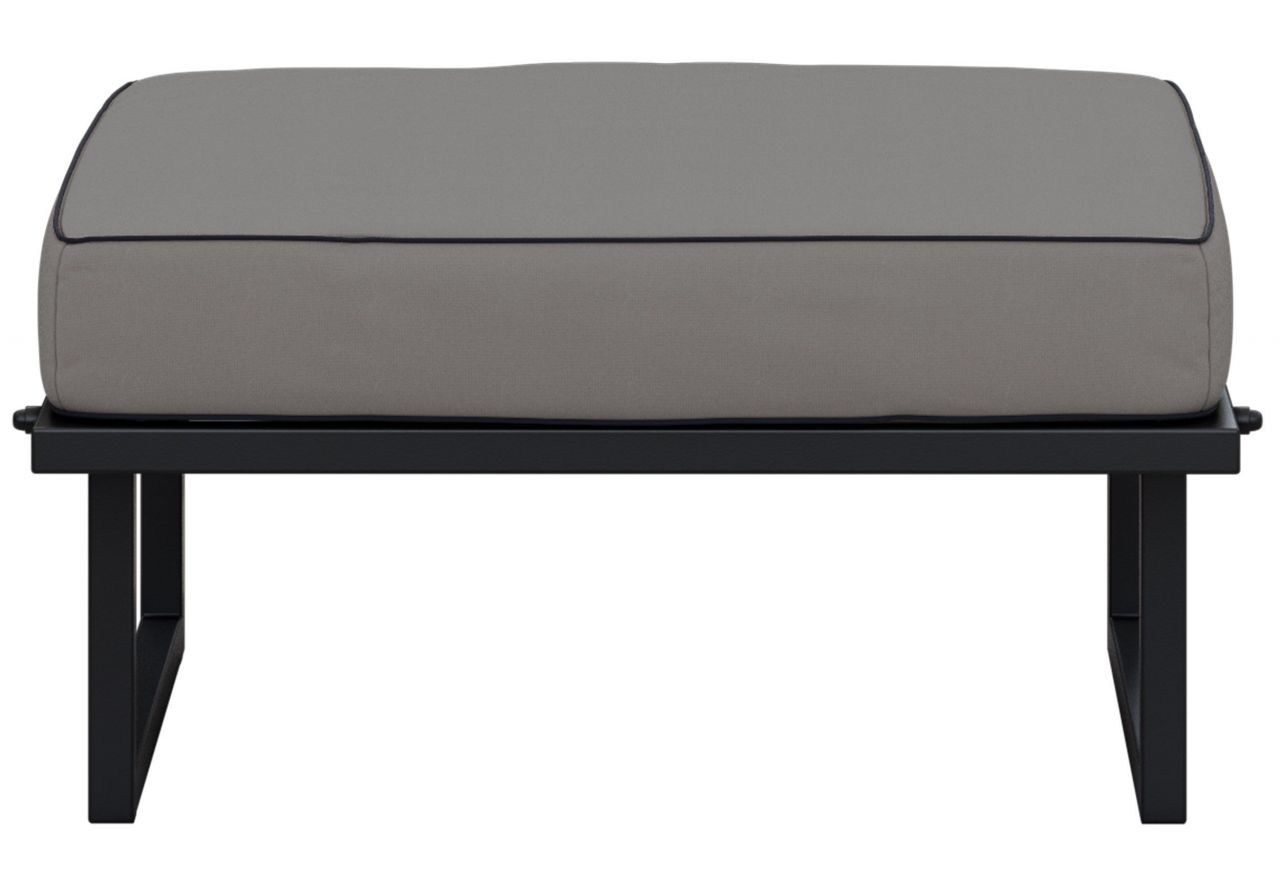 Metalowa pufa ogrodowa ELBA P1 - szary