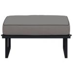 Metalowa pufa ogrodowa ELBA P1 - szary