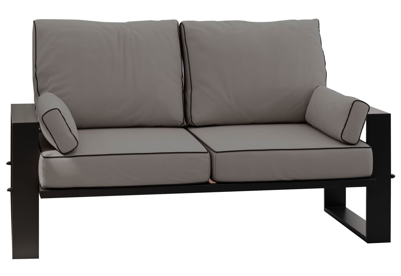 Metalowa sofa ogrodowa ELBA S2 - szary