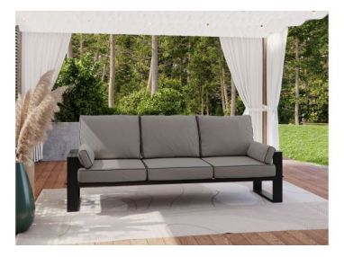 Metalowa sofa ogrodowa ELBA S3 - szary