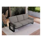 Metalowa sofa ogrodowa ELBA S3 - szary