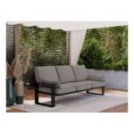 Metalowa sofa ogrodowa ELBA S3 - szary