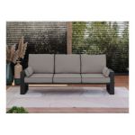 Metalowa sofa ogrodowa ELBA S3 - szary