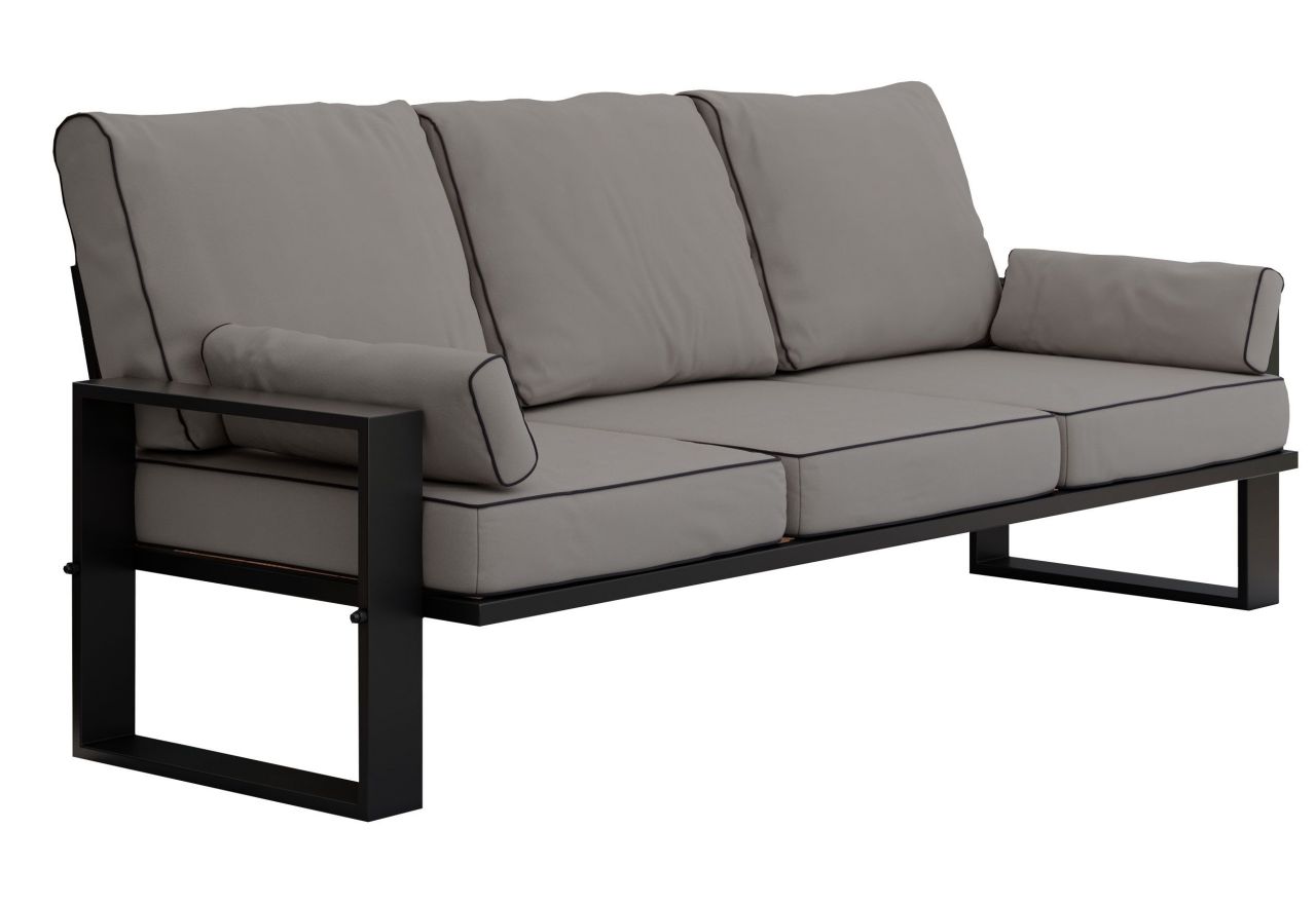 Metalowa sofa ogrodowa ELBA S3 - szary