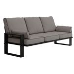 Metalowa sofa ogrodowa ELBA S3 - szary