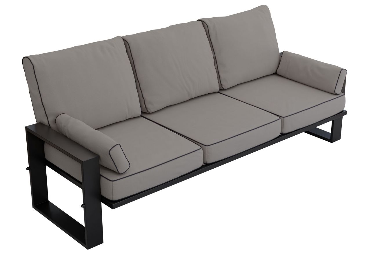Metalowa sofa ogrodowa ELBA S3 - szary