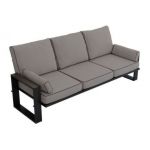 Metalowa sofa ogrodowa ELBA S3 - szary