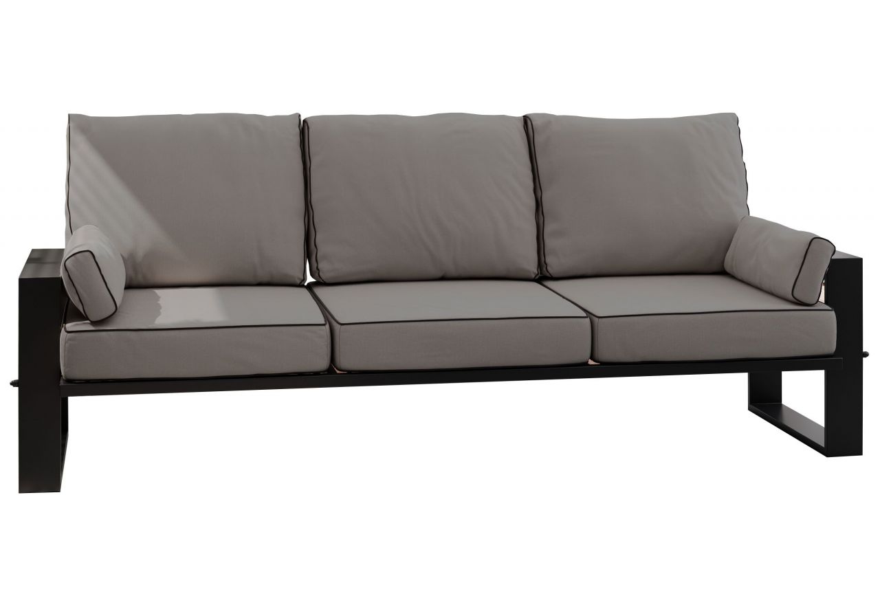 Metalowa sofa ogrodowa ELBA S3 - szary