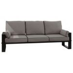 Metalowa sofa ogrodowa ELBA S3 - szary
