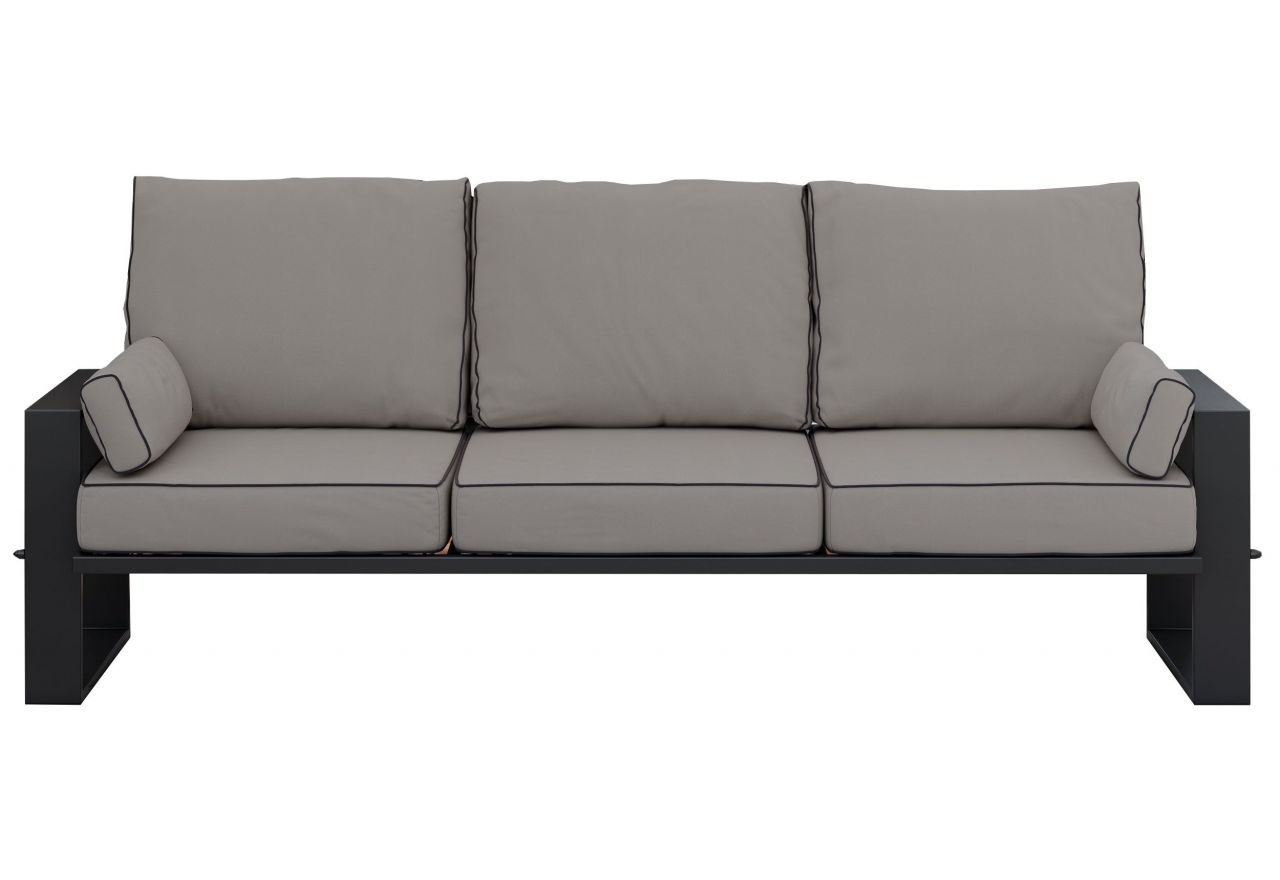 Metalowa sofa ogrodowa ELBA S3 - szary