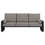 Metalowa sofa ogrodowa ELBA S3 - szary