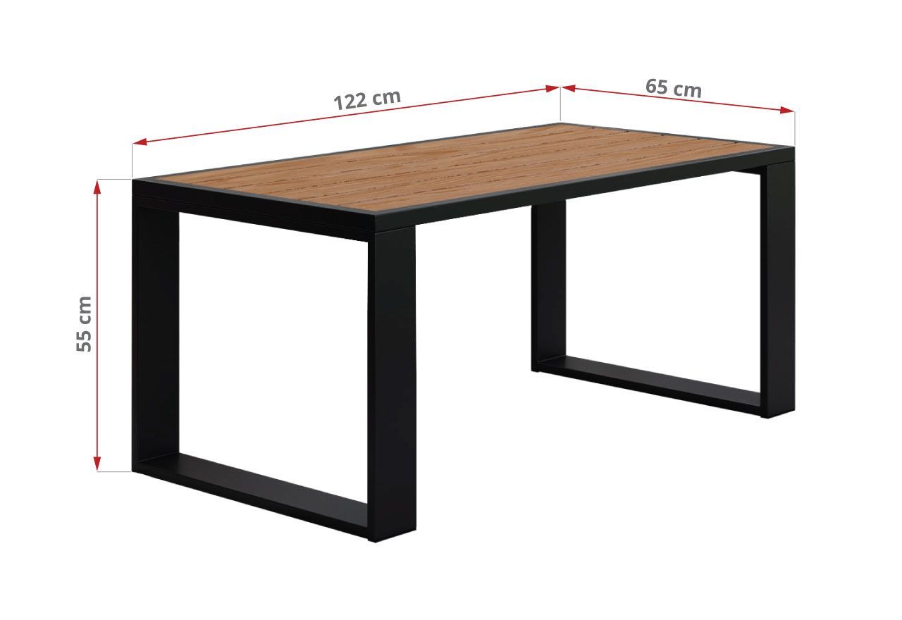 Metalowy stół ogrodowy ELBA