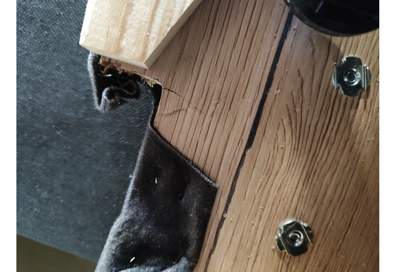 Narożnik GUSTAW L - Monolith 95 - ciemny szary - OUTLETU