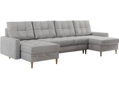 Narożnik ASTRA U - Monolith 84 - jasny szary - OUTLETU