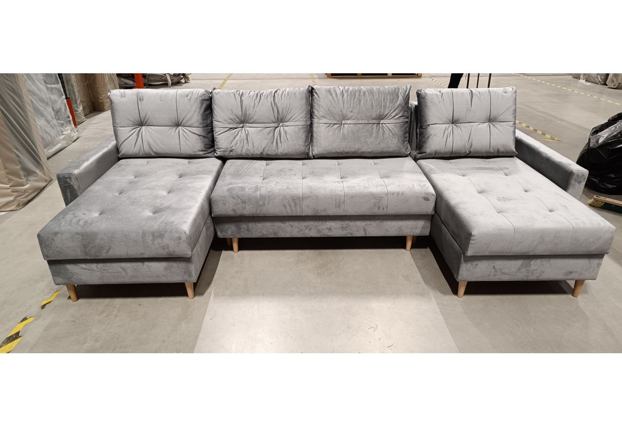 Narożnik ASTRA U - Monolith 84 - jasny szary - OUTLETU