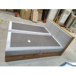 Łóżko kontynentalne ALBERO 2 180x200 - Paros 05 - szary - OUTLETU