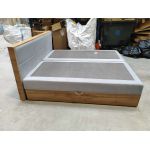 Łóżko kontynentalne ALBERO 2 180x200 - Paros 05 - szary - OUTLETU