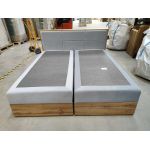 Łóżko kontynentalne ALBERO 2 180x200 - Paros 05 - szary - OUTLETU