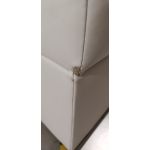 Łóżko kontynentalne RICO 180x200 - Soft 17 - biała ekoskóra - OUTLETU