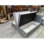 Łóżko kontynentalne CENTOS 200x200 - Monolith 84 - jasny szary - OUTLETU