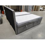 Łóżko kontynentalne CENTOS 200x200 - Monolith 84 - jasny szary - OUTLETU