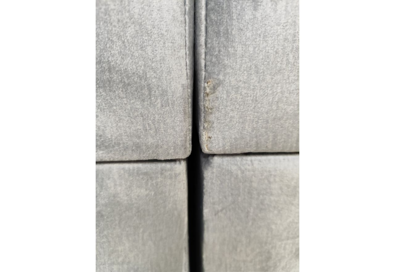 Łóżko kontynentalne CENTOS 200x200 - Monolith 84 - jasny szary - OUTLETU