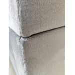 Łóżko kontynentalne CENTOS 200x200 - Monolith 84 - jasny szary - OUTLETU