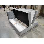 Łóżko kontynentalne CENTOS 200x200 - Monolith 84 - jasny szary - OUTLETU