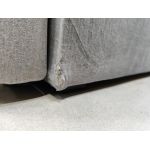 Łóżko kontynentalne CENTOS 200x200 - Monolith 84 - jasny szary - OUTLETU