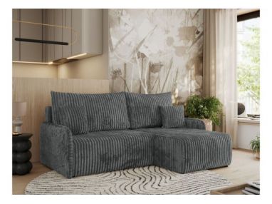 Narożnik ARPA L - strona prawa - ciemnoszary, sztruks