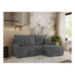 Narożnik ARPA L - strona prawa - ciemnoszary, sztruks