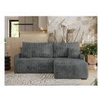 Narożnik ARPA L - strona prawa - ciemnoszary, sztruks