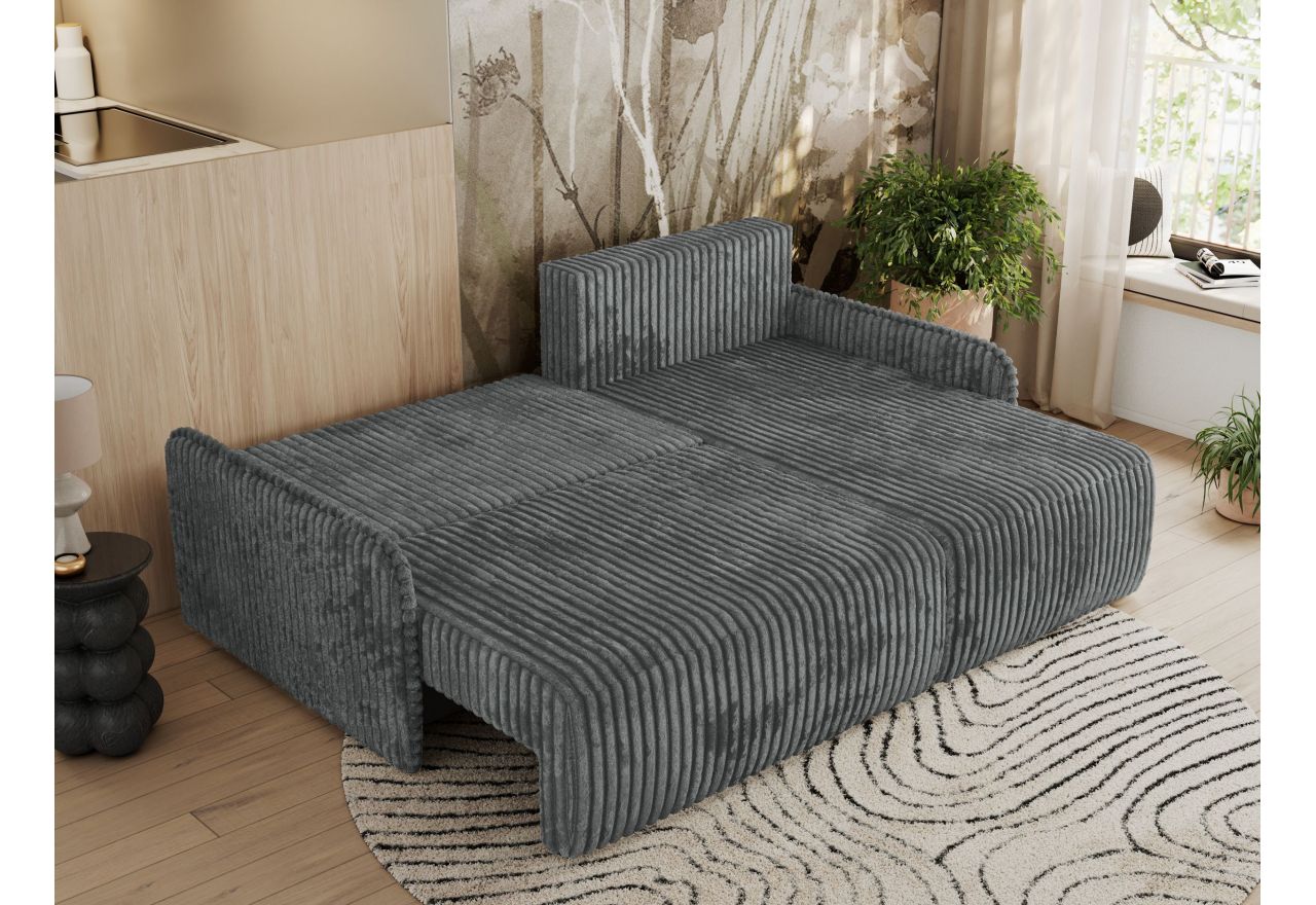 Narożnik ARPA L - strona prawa - ciemnoszary, sztruks