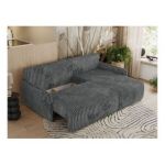 Narożnik ARPA L - strona prawa - ciemnoszary, sztruks