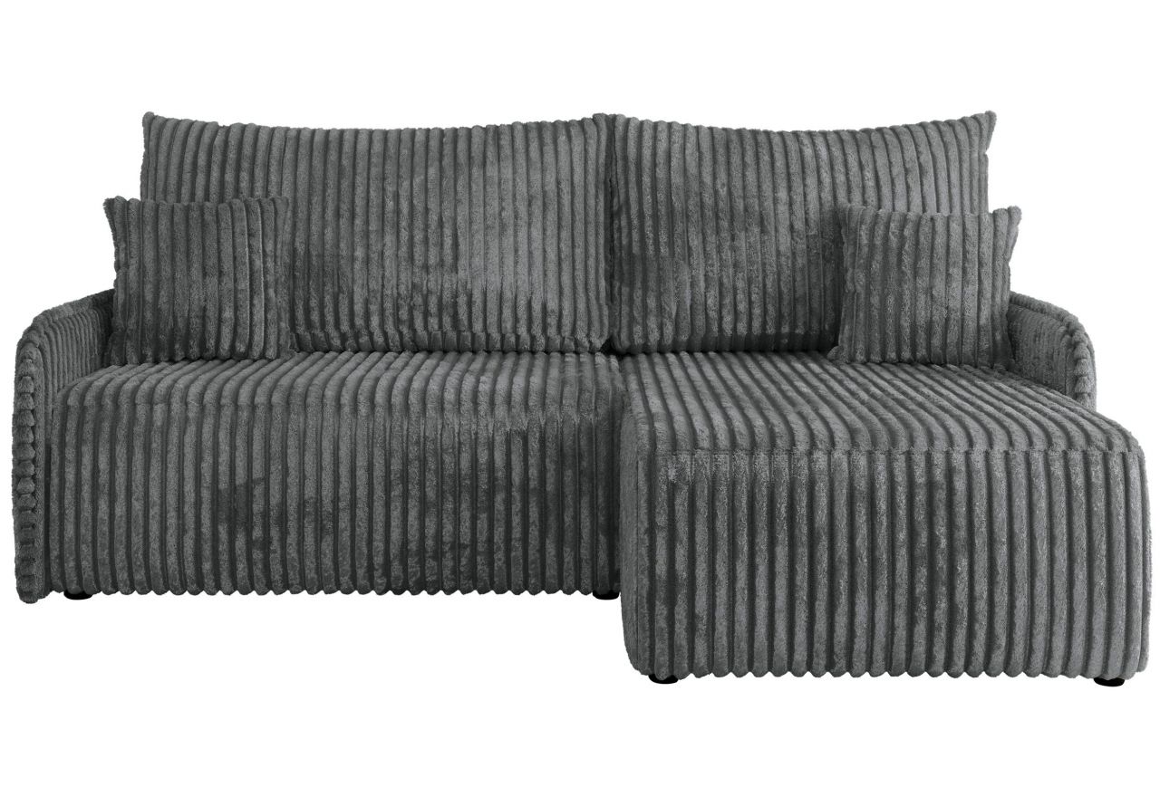 Narożnik ARPA L - strona prawa - ciemnoszary, sztruks