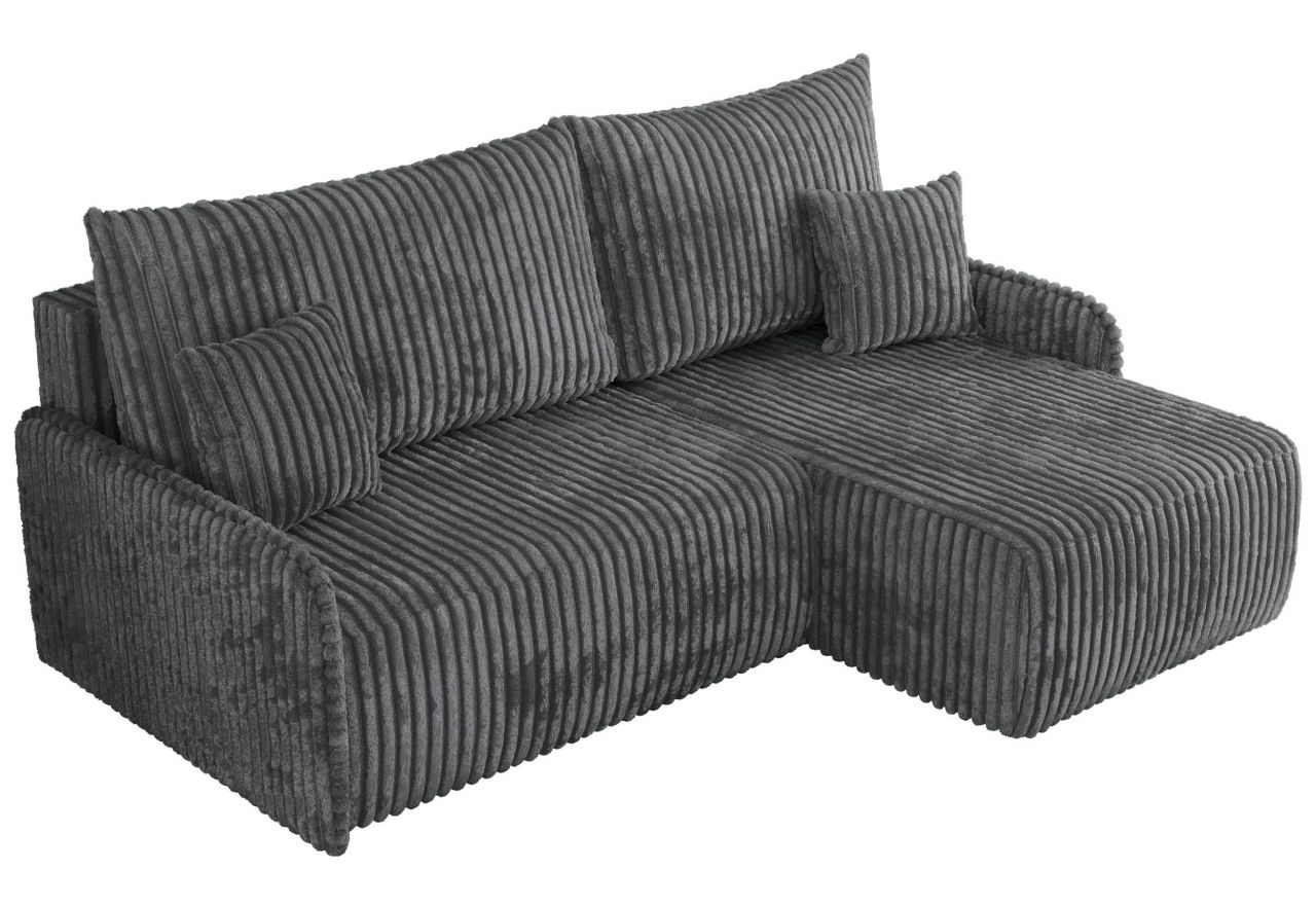 Narożnik ARPA L - strona prawa - ciemnoszary, sztruks