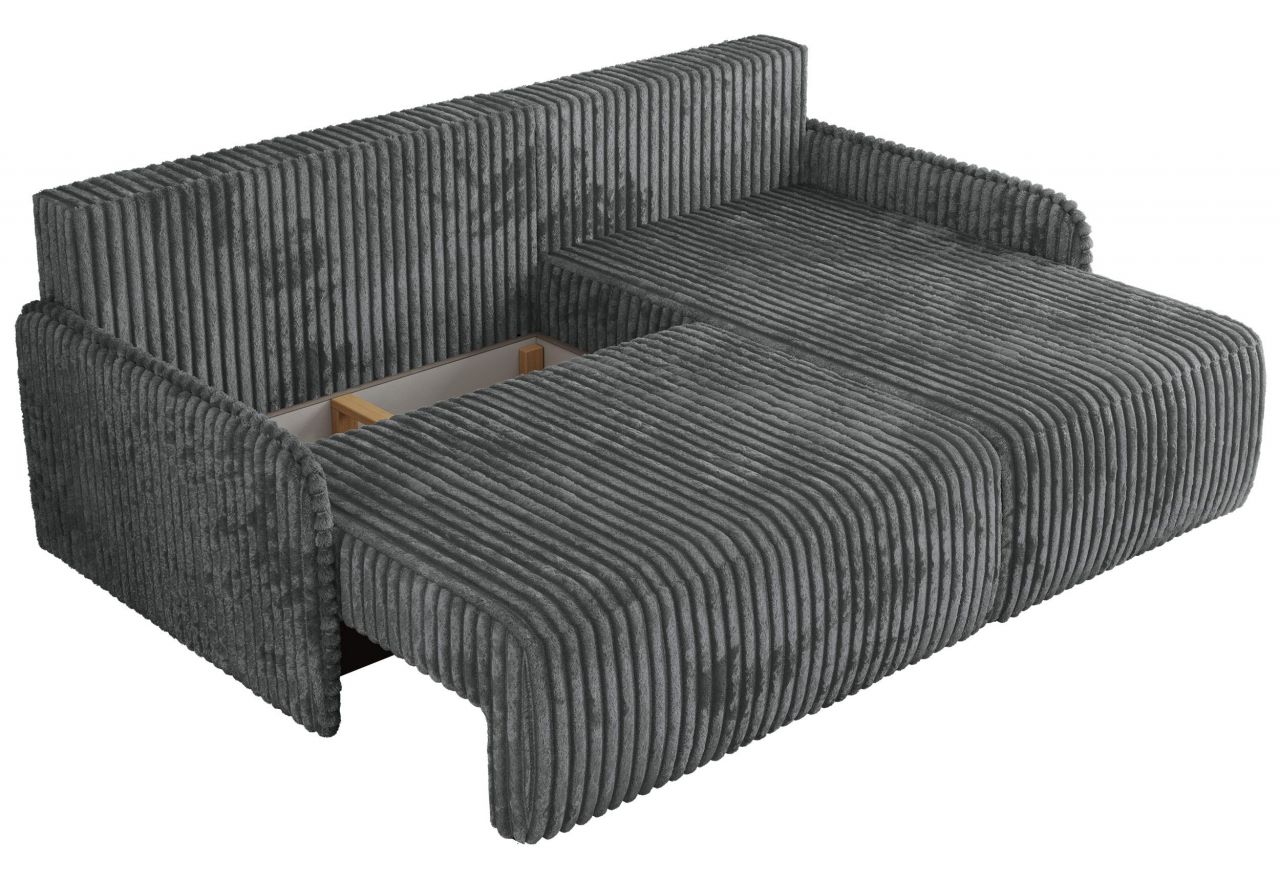 Narożnik ARPA L - strona prawa - ciemnoszary, sztruks