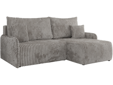 Narożnik ARPA L - strona prawa - szary, sztruks