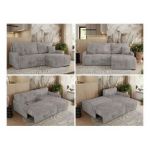 Narożnik ARPA L - strona prawa - szary, sztruks