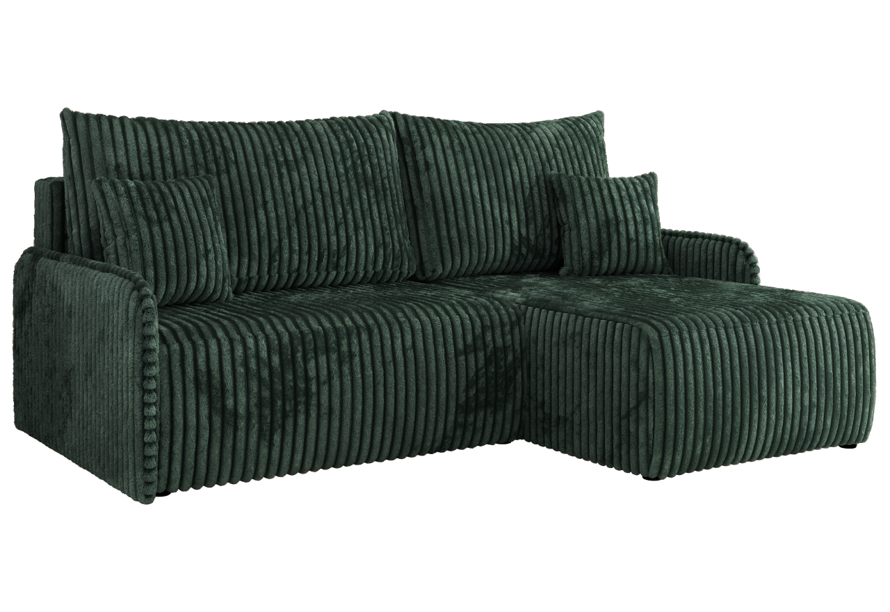 Narożnik ARPA L - strona prawa - zielony, sztruks