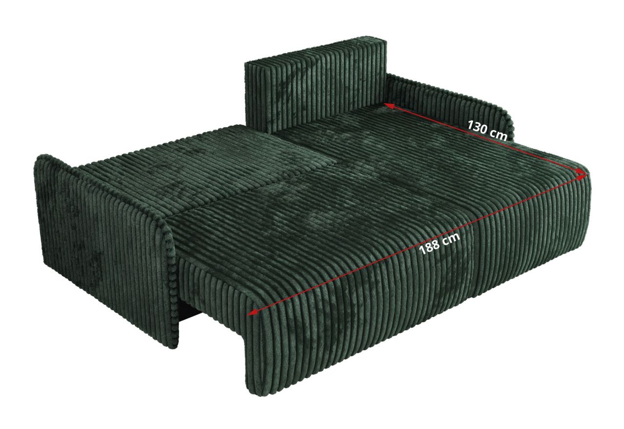 Narożnik ARPA L - strona prawa - zielony, sztruks