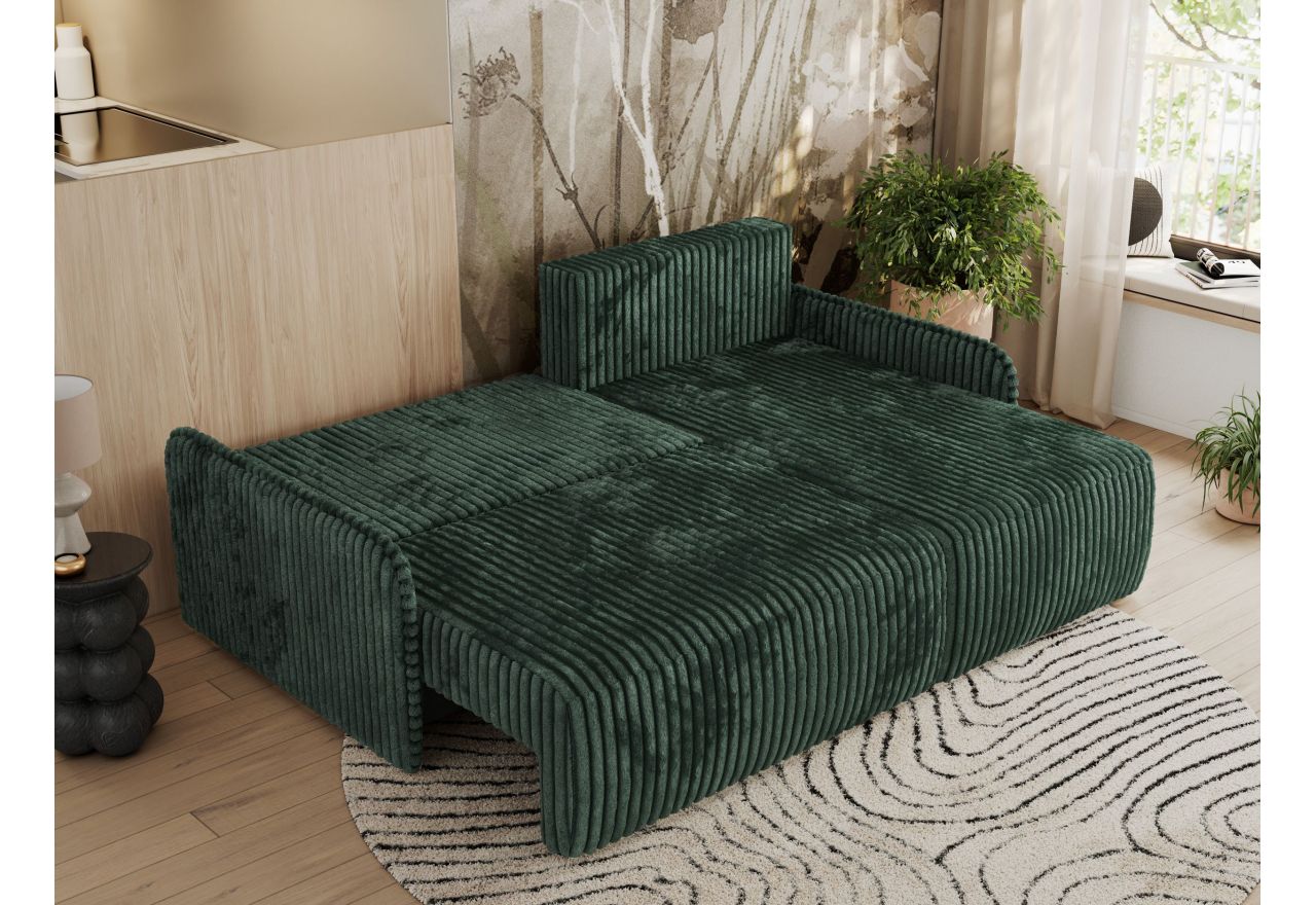 Narożnik ARPA L - strona prawa - zielony, sztruks