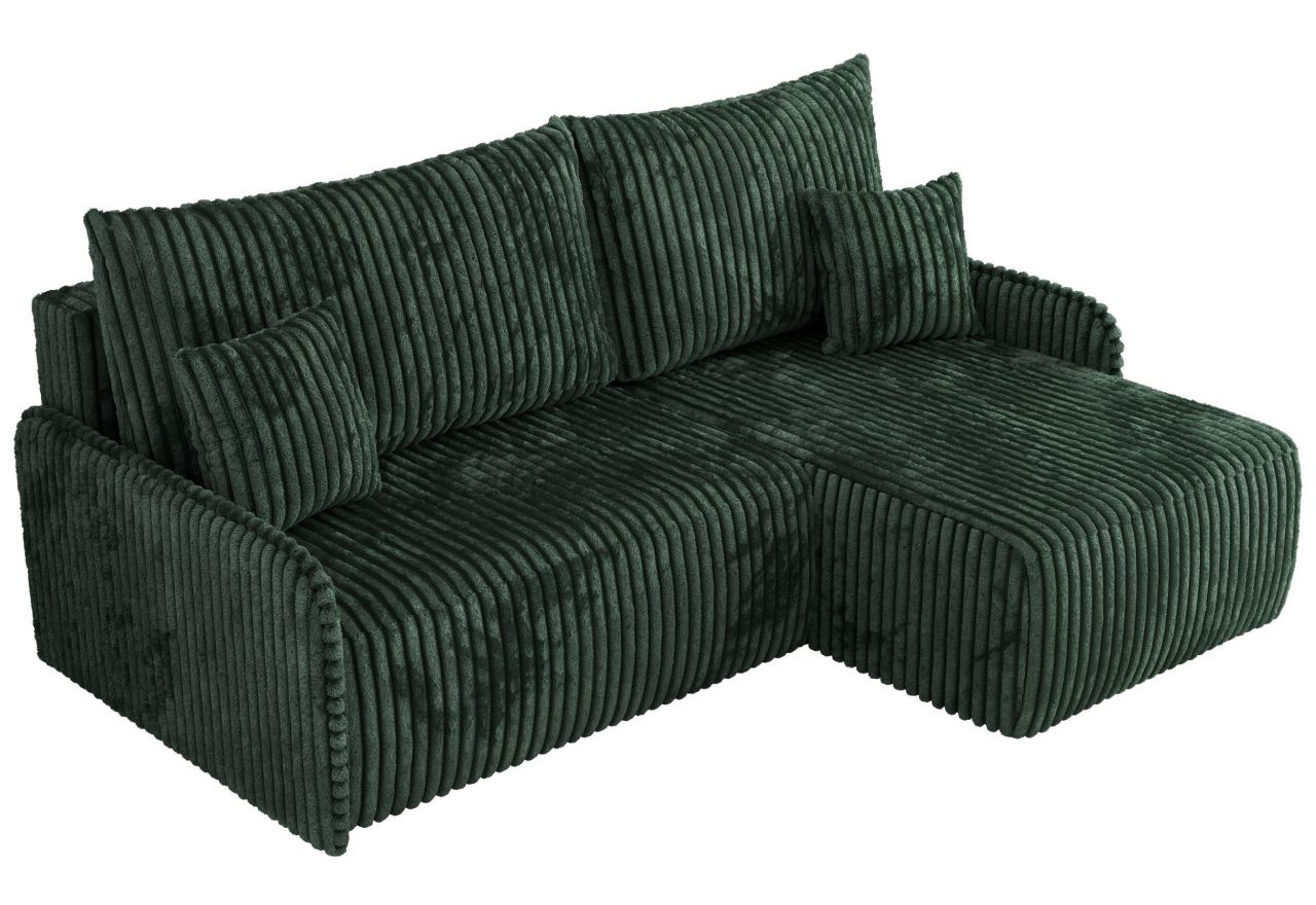 Narożnik ARPA L - strona prawa - zielony, sztruks