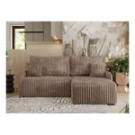 Narożnik ARPA L - strona prawa - brązowy, sztruks