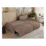 Narożnik ARPA L - strona prawa - brązowy, sztruks