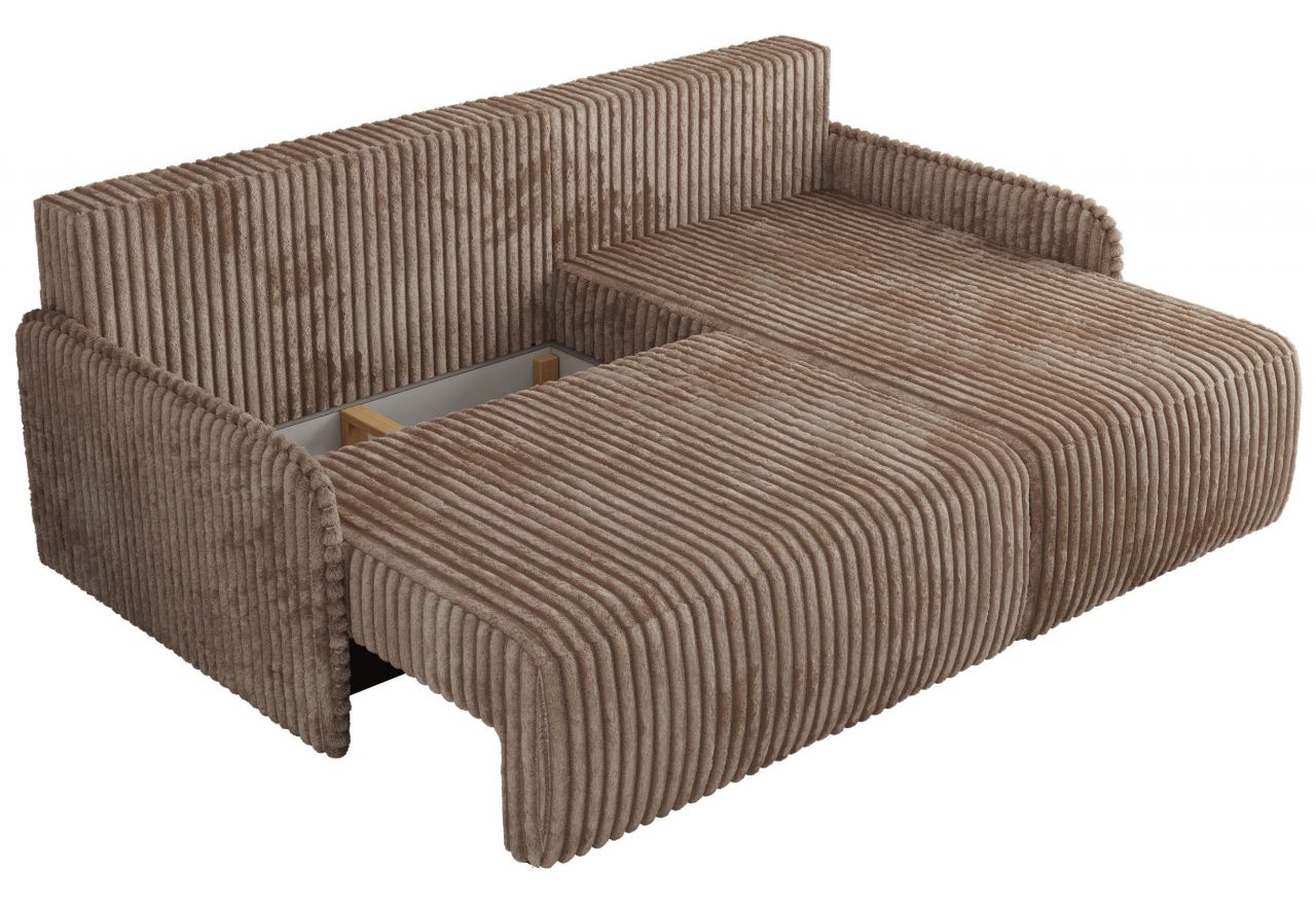 Narożnik ARPA L - strona prawa - brązowy, sztruks